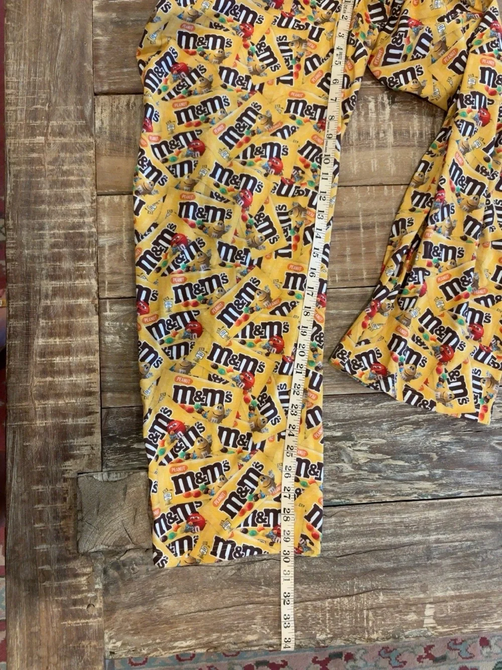 M&M’s Peanut Print Pajama Pants Lounge Sleep Pants Size Large EUC - Picture 8 of 10